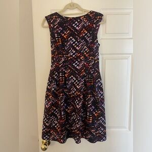 Vince Camaro summer work cocktail party dress purple print small 4